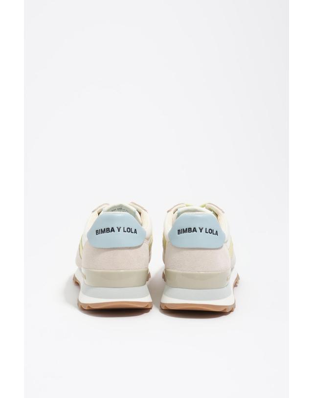 빔바이롤라 빔바이롤라 테크니컬 라이트 그레이 베이직 스니커즈 261BZ1319.10646 PASTEL YELLOW 노랑 착용컷