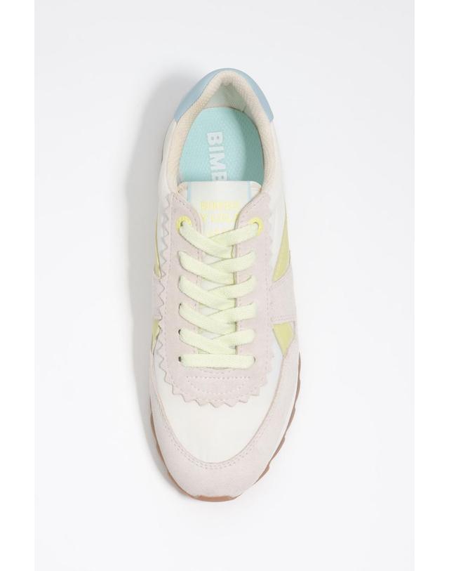 빔바이롤라 빔바이롤라 테크니컬 라이트 그레이 베이직 스니커즈 261BZ1319.10646 PASTEL YELLOW 노랑 착용컷