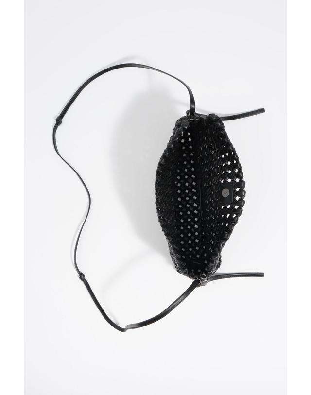 빔바이롤라 빔바이롤라 브레이드 레더 스몰 크로스백 262BBFJ8E.10000 BLACK 블랙 착용컷