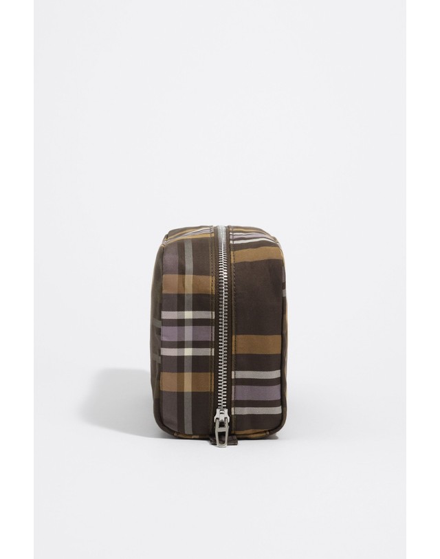 빔바이롤라 빔바이롤라 타탄 체크 자카드 미디엄 파우치 262BBK453.21253 TARTAN HUNTER GREEN 멀티컬러 착용컷