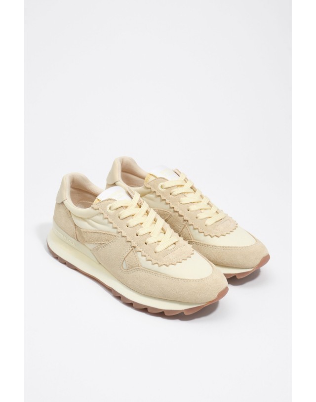 빔바이롤라 빔바이롤라 테크니컬 스웨이드 스니커즈 262BZ1319.12114 LIGHT YELLOW 노랑 착용컷