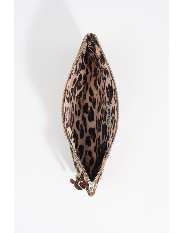 빔바이롤라 빔바이롤라 레오파드 나일론 코스메틱 파우치 262BBK407.10181 LEOPARD NATURAL 멀티컬러 착용컷