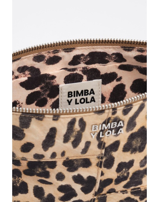 빔바이롤라 빔바이롤라 레오파드 나일론 코스메틱 파우치 262BBK407.10181 LEOPARD NATURAL 멀티컬러 착용컷