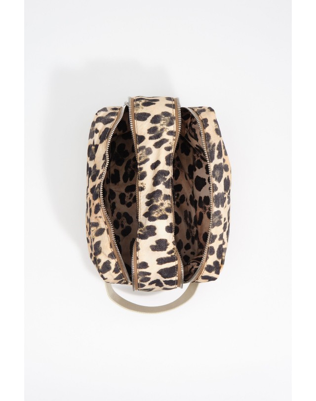 빔바이롤라 빔바이롤라 레오파드 나일론 멀티 파우치 262BBK459.10181 LEOPARD NATURAL 멀티컬러 착용컷