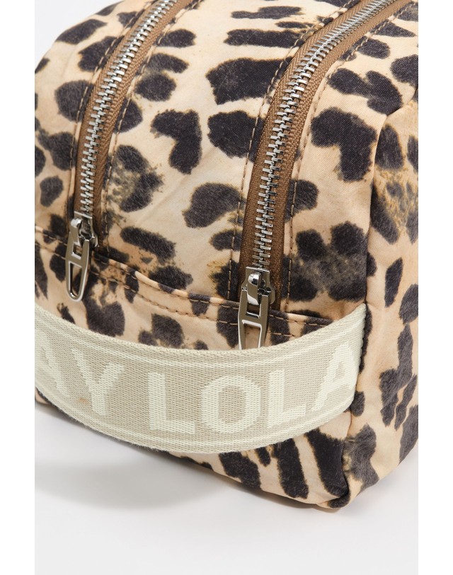 빔바이롤라 빔바이롤라 레오파드 나일론 멀티 파우치 262BBK459.10181 LEOPARD NATURAL 멀티컬러 착용컷