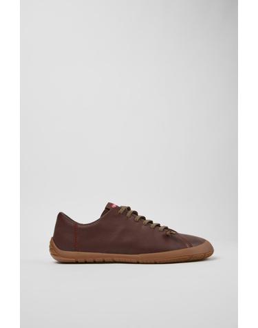 캠퍼 가죽 베어풋 남성 스니커즈 Peu Path+ K101114-007 BROWN