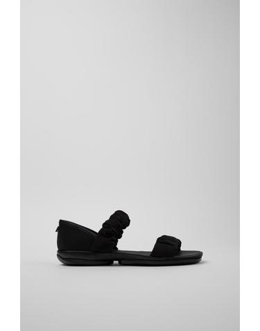 캠퍼 블랙 리사이클 스트랩 샌들 Right K201707-001 BLACK