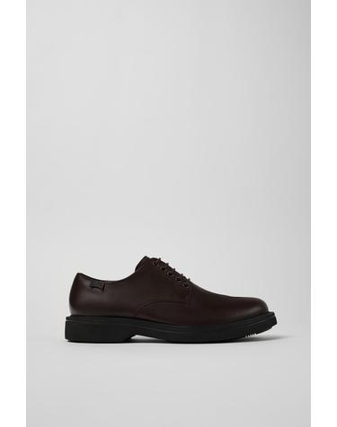 캠퍼 브라운 레더 남성 옥스포드화 Norman K100998-002 BROWN