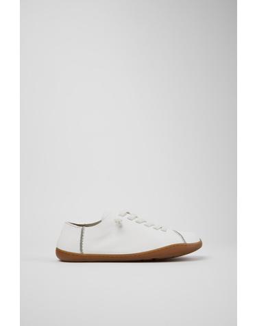 캠퍼 화이트 가죽 여성 스니커즈 Twins K201928-003 WHITE