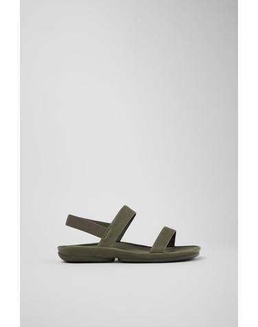 캠퍼 그린 컴포트 스트랩 샌들 Right Isla K201868-001 GREEN