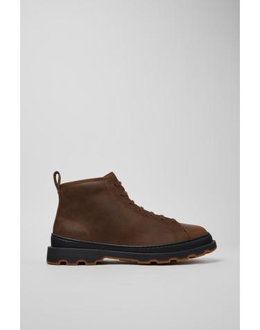 캠퍼 브라운 누벅 앵클부츠 Brutus+ K300535-002 BROWN
