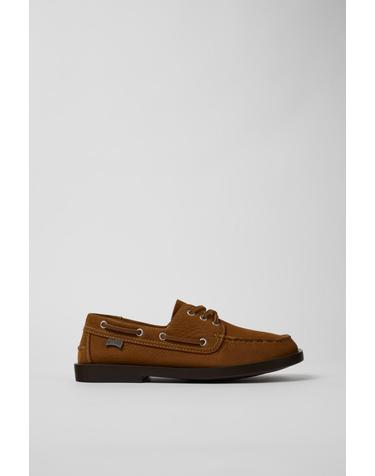 캠퍼 프리미엄 누벅 브라운 보트슈즈 Don K101013-005 BROWN