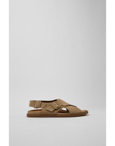 캠퍼 남성 스웨이드 샌들 Lluc K101093-002 BROWN
