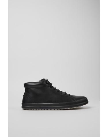 캠퍼 프리미엄 레더 남성 앵클부츠 Chasis K300236-004 BLACK
