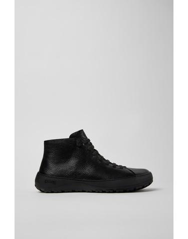 캠퍼 블랙 레더 앵클부츠 Peu Serra K300541-001 BLACK