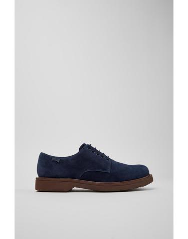 캠퍼 블루 스웨이드 더비슈즈 Norman K100998-008 BLUE
