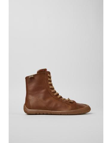캠퍼 Peu Path+ 레더 하이탑 스니커즈 K400861-003 BROWN
