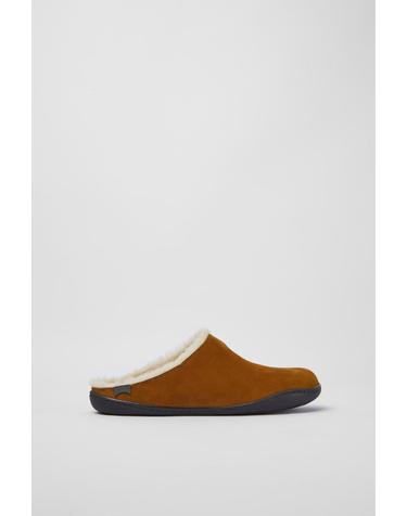 캠퍼 Peu 누벅 슬라이드 슬리퍼 K201290-005 BROWN