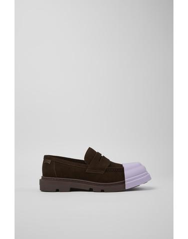 캠퍼 브라운 누벅 로퍼 탈착 토캡 Junction K201633-005 BROWN