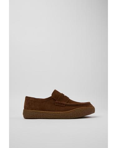 캠퍼 Peu Terreno 스웨이드 로퍼 K101135-002 BROWN
