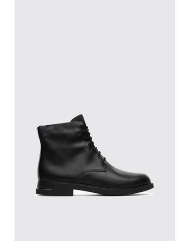 캠퍼 Iman 레이스업 여성 앵클 부츠 K400342-001 BLACK