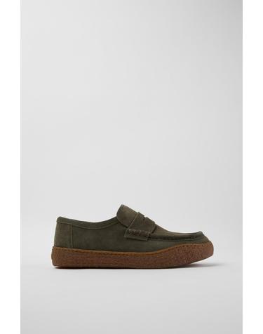 캠퍼 Peu Terreno 스웨이드 로퍼 K101135-004 GREEN