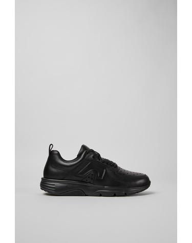 캠퍼 레트로 스포티 블랙 레더 스니커즈 K201236-011 BLACK