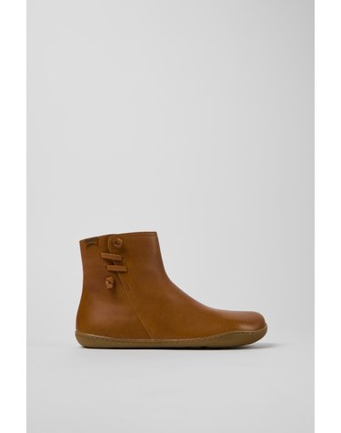 캠퍼 Peu 여성 레더 앵클 부츠 K400676-009 BROWN