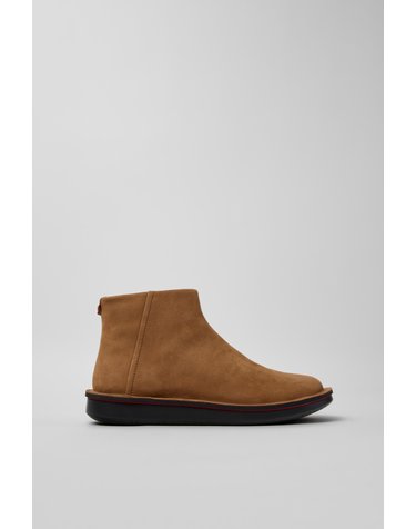 캠퍼 누벅 여성 앵클 부츠 K400391-006 BROWN