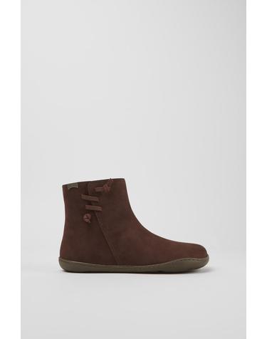 캠퍼 테크니컬 브라운 누벅 앵클부츠 Peu K400676-003 BROWN