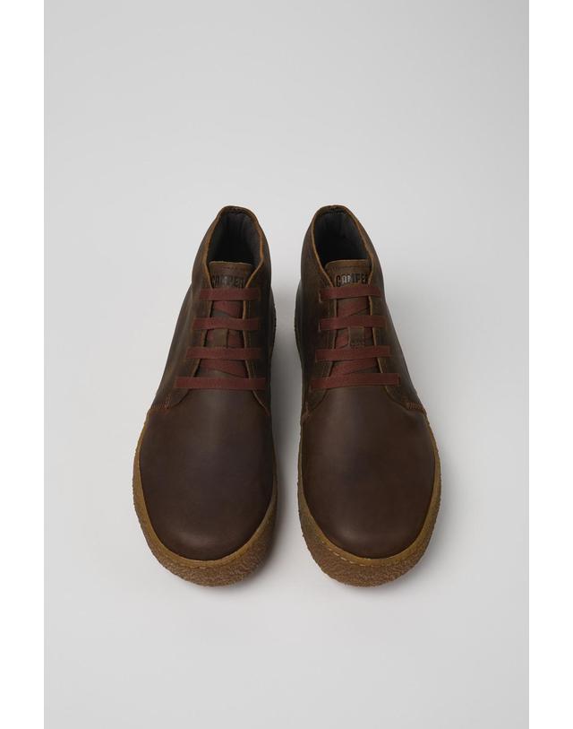 캠퍼 캠퍼 누벅 데저트 부츠 Peu Terreno K300467-007 BROWN 브라운 착용컷