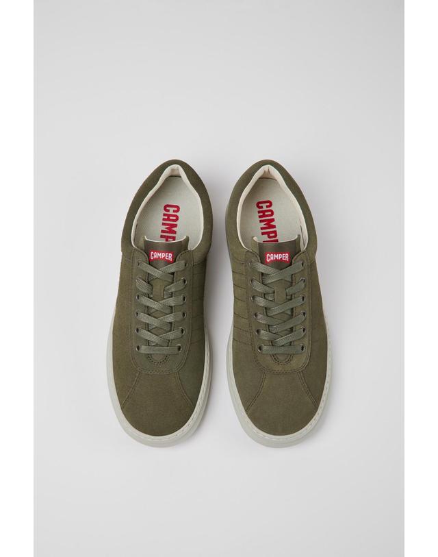 캠퍼 캠퍼 올리브 그린 스니커즈 남성 Runner K100227-059 GREEN 카키 착용컷