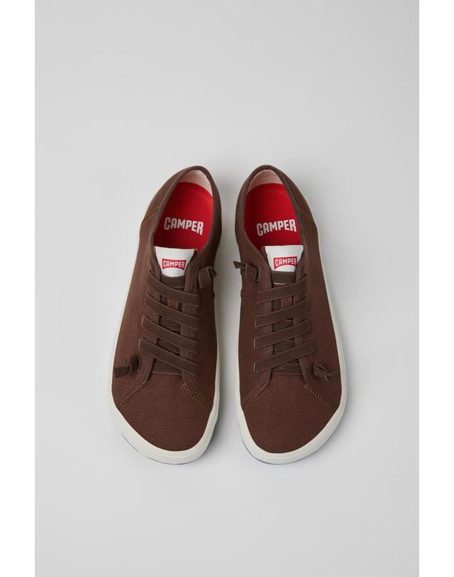 캠퍼 캠퍼 브라운 남성 스니커즈 Peu Rambla II K101095-002 BROWN 착용컷
