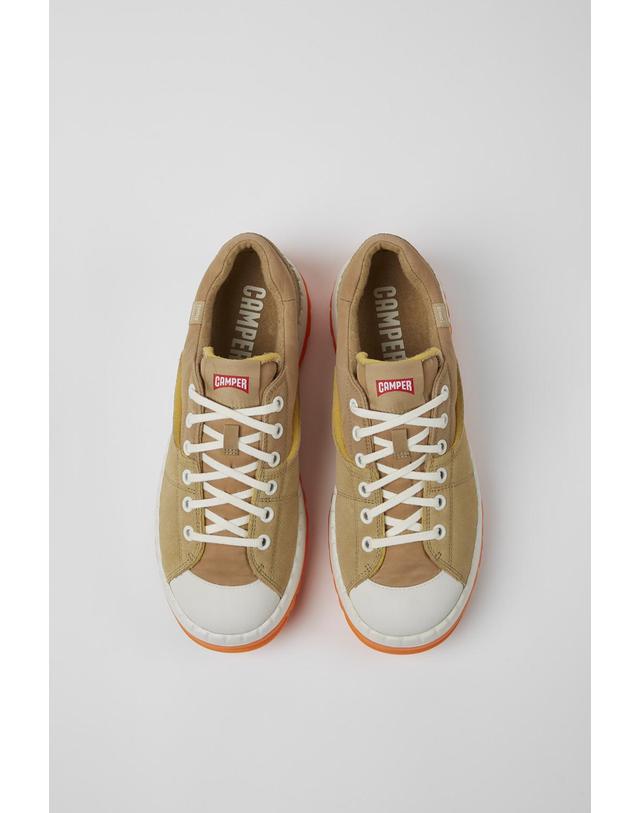 캠퍼 캠퍼 청키 리사이클 누벅 스니커즈 Teix K100866-002 BEIGE 베이지 착용컷