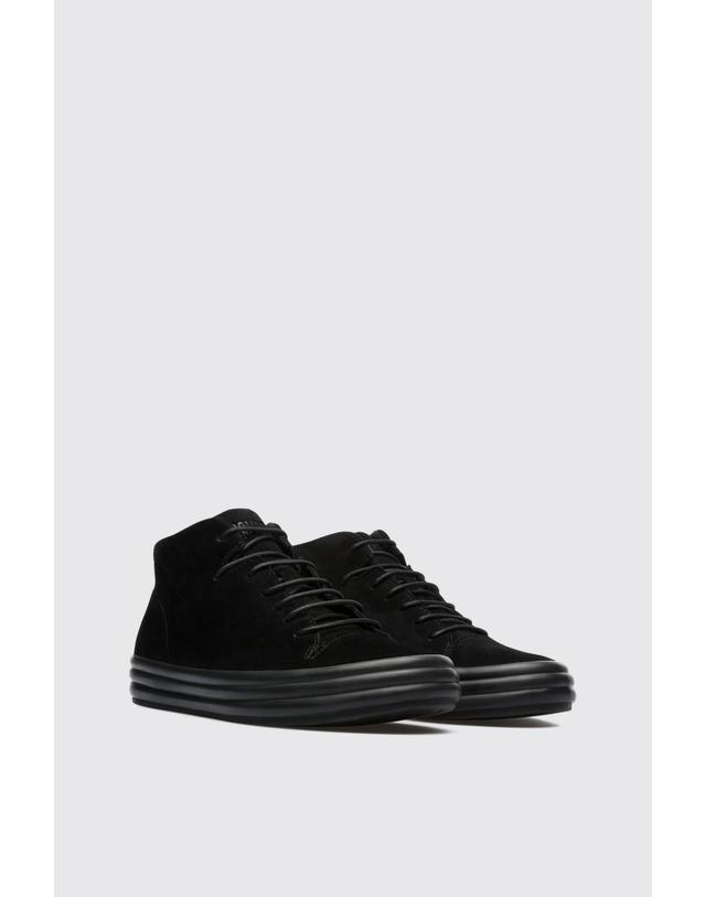 캠퍼 캠퍼 쿠셔닝 여성 하이탑 스니커즈 Hoops K400206-001 BLACK 블랙 착용컷