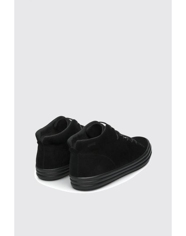 캠퍼 캠퍼 쿠셔닝 여성 하이탑 스니커즈 Hoops K400206-001 BLACK 블랙 착용컷
