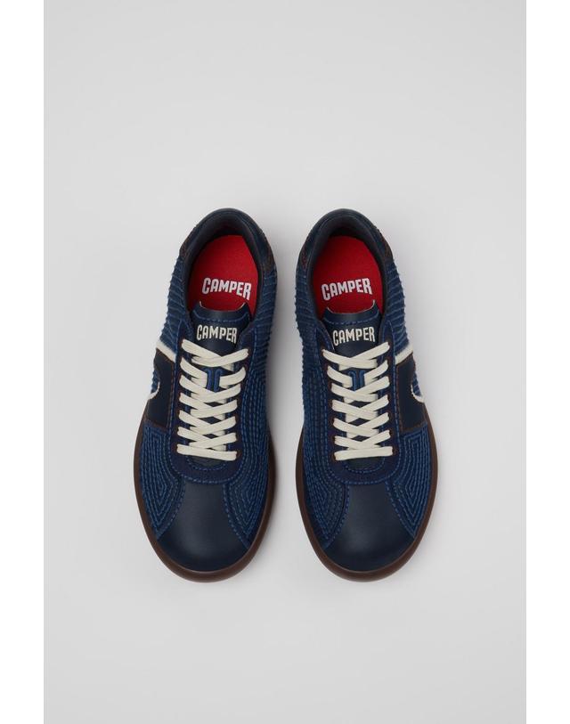 캠퍼 캠퍼 멀티컬러 스니커즈 Pelotas Soller K101081-001 BLUE 착용컷