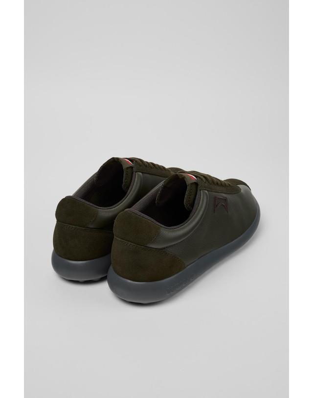 캠퍼 캠퍼 소가죽 누벅 스니커즈 Pelotas XLF K101019-016 GREEN 그린 착용컷