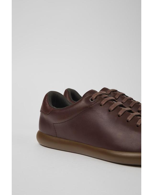 캠퍼 캠퍼 브라운 레더 스니커즈 Pelotas Soller K101003-004 BROWN 착용컷