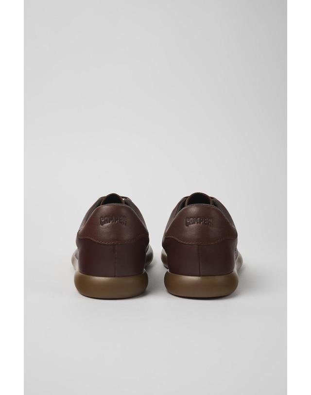 캠퍼 캠퍼 브라운 레더 스니커즈 Pelotas Soller K101003-004 BROWN 착용컷
