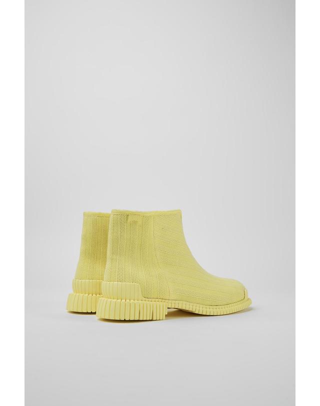 캠퍼 캠퍼 옐로우 텐셀 여성 앵클부츠 Pix K400674-002 YELLOW 노랑 착용컷