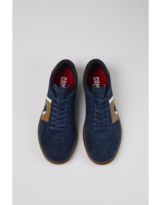 캠퍼 캠퍼 누벅 레더 스니커즈 Pelotas Soller K100937-004 BLUE 멀티컬러 착용컷