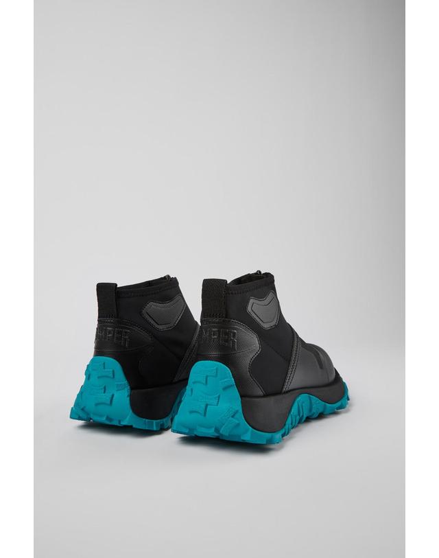 캠퍼 캠퍼 비브람 여성 앵클부츠 Drift Trail K400740-003 BLACK 멀티컬러 착용컷