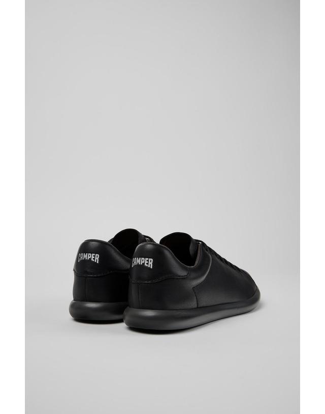 캠퍼 캠퍼 블랙 레더 스니커즈 Pelotas Soller K201819-004 BLACK 착용컷