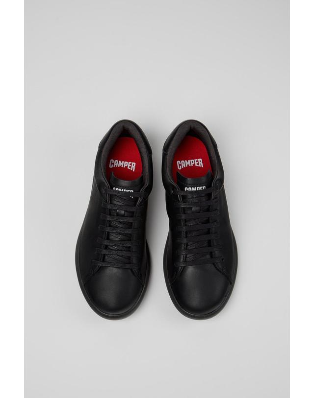 캠퍼 캠퍼 블랙 레더 스니커즈 Pelotas Soller K201819-004 BLACK 착용컷