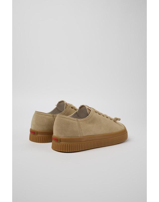 캠퍼 캠퍼 베이지 남성 스니커즈 Peu Roda K101042-003 BEIGE 착용컷