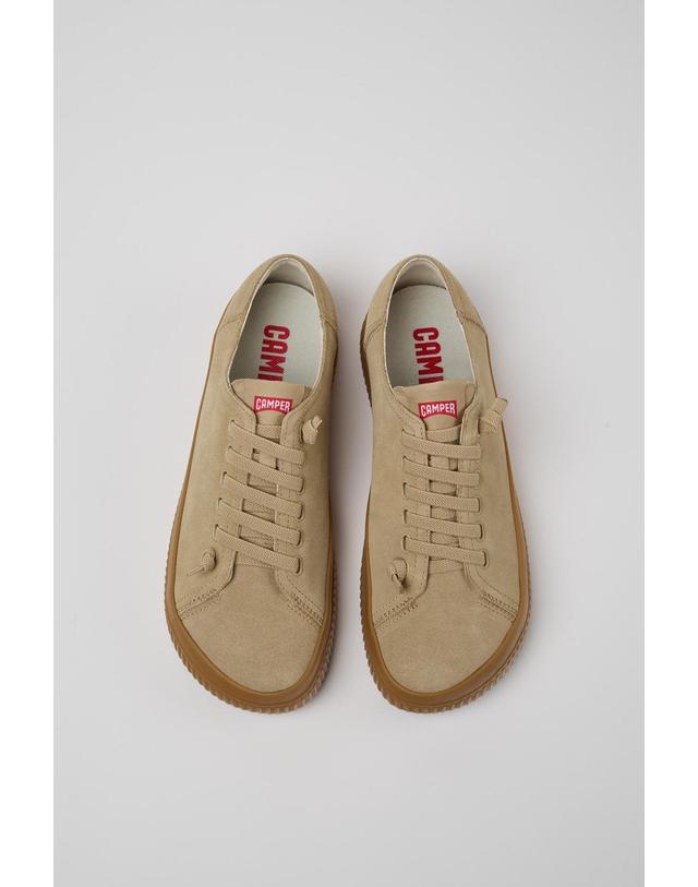 캠퍼 캠퍼 베이지 남성 스니커즈 Peu Roda K101042-003 BEIGE 착용컷