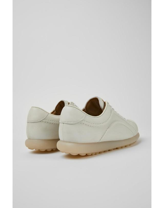 캠퍼 캠퍼 Pelotas 여성 레더 스니커즈 K201460-004 WHITE 아이보리 착용컷