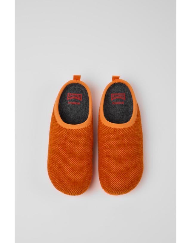 캠퍼 캠퍼 Wabi 울 비스코스 슬리퍼 20889-126 ORANGE 오렌지 착용컷