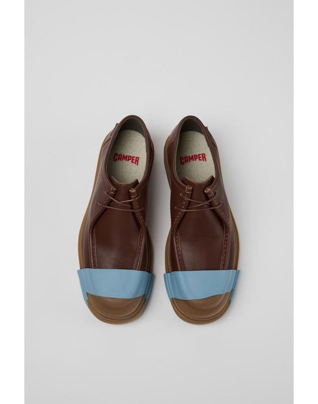 캠퍼 캠퍼 Junction 토캡 레더 더비화 K100872-039 BROWN 브라운 착용컷